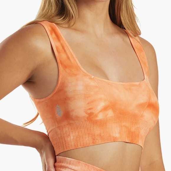 Free People Other - NWT FREE PEOPLE MOVEMENT GOOD KARMA BRA TIE DYE IN CORAL CLAY
